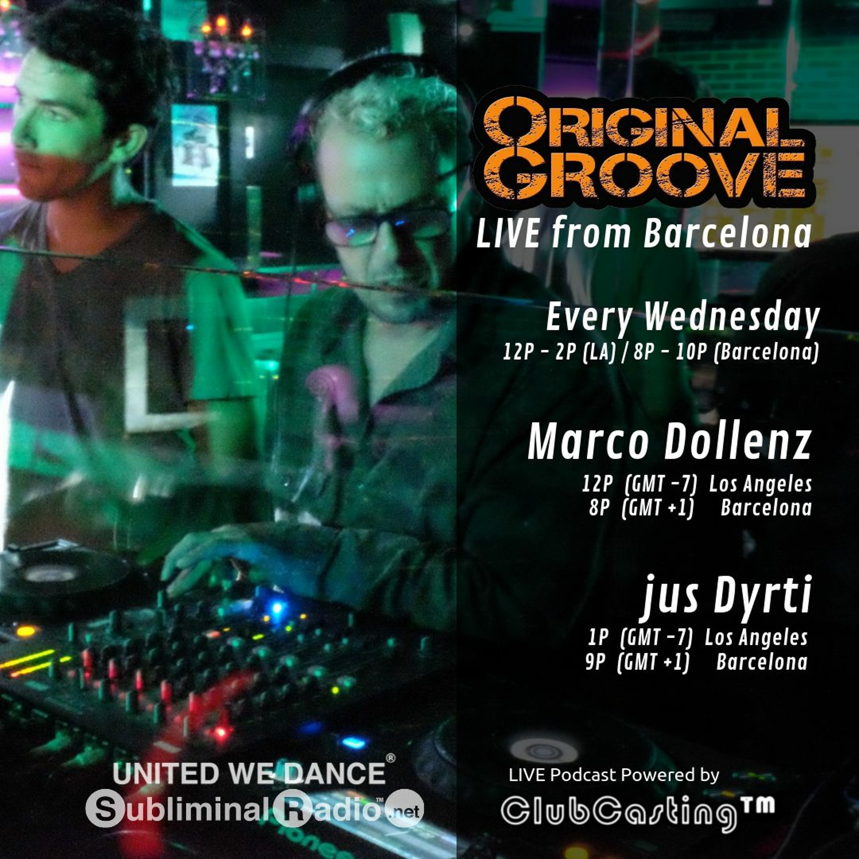 Marco Dollenz and jus Dyrti | Original Groove on Subliminal Radio | Show 0006 | 20 March 2019 episode artwork