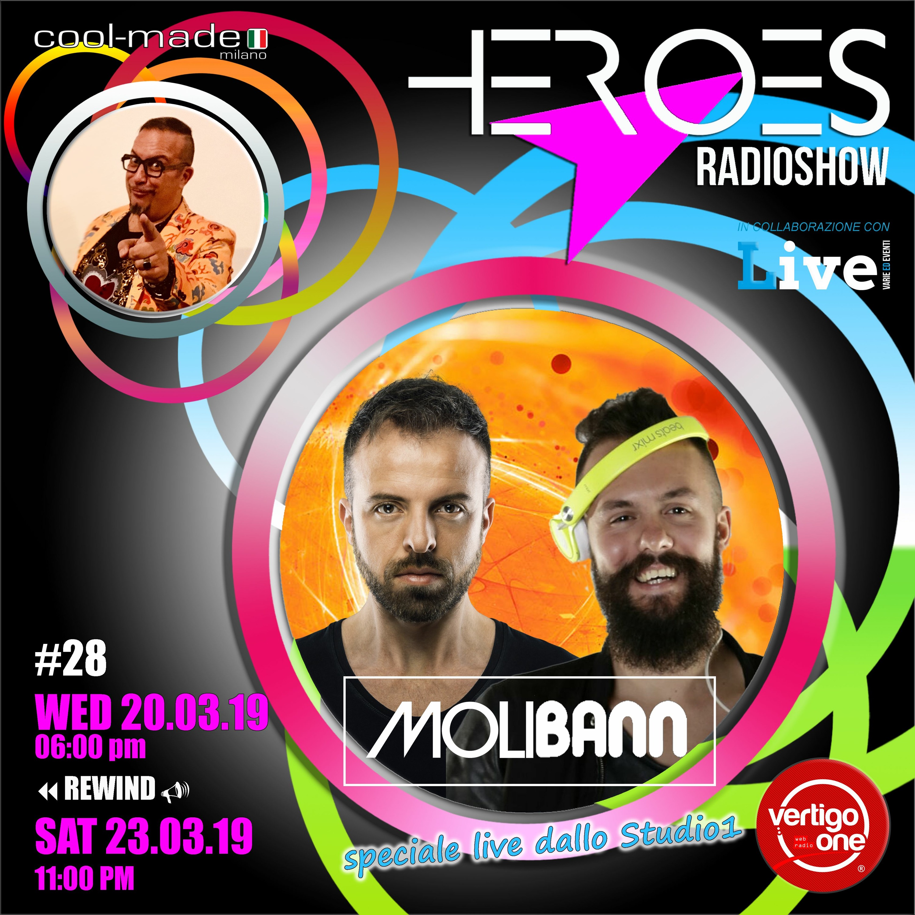 #28/2018-19> HEROES RadioShow LIVE - Special Guest MOLIBANN episode artwork