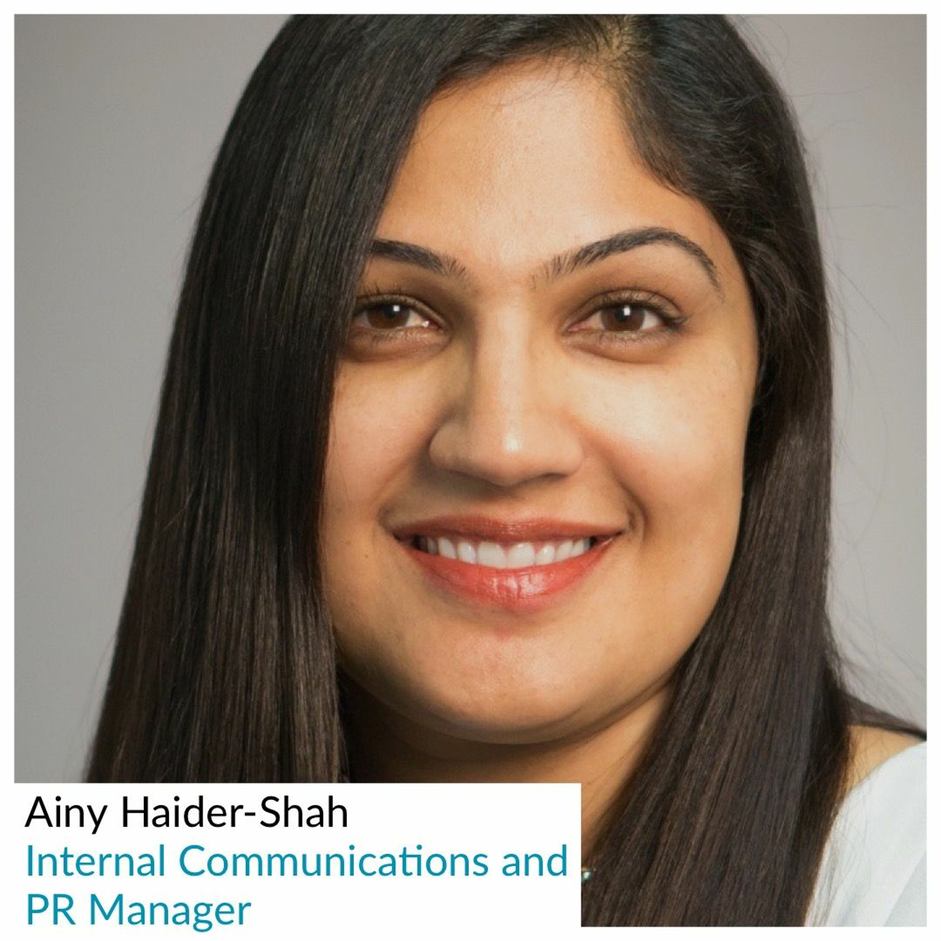 Ainy Haider Shah - Internal Communications and PR Manager (February 9, 2019) episode artwork