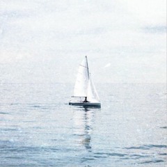 in the sky on a sailboat