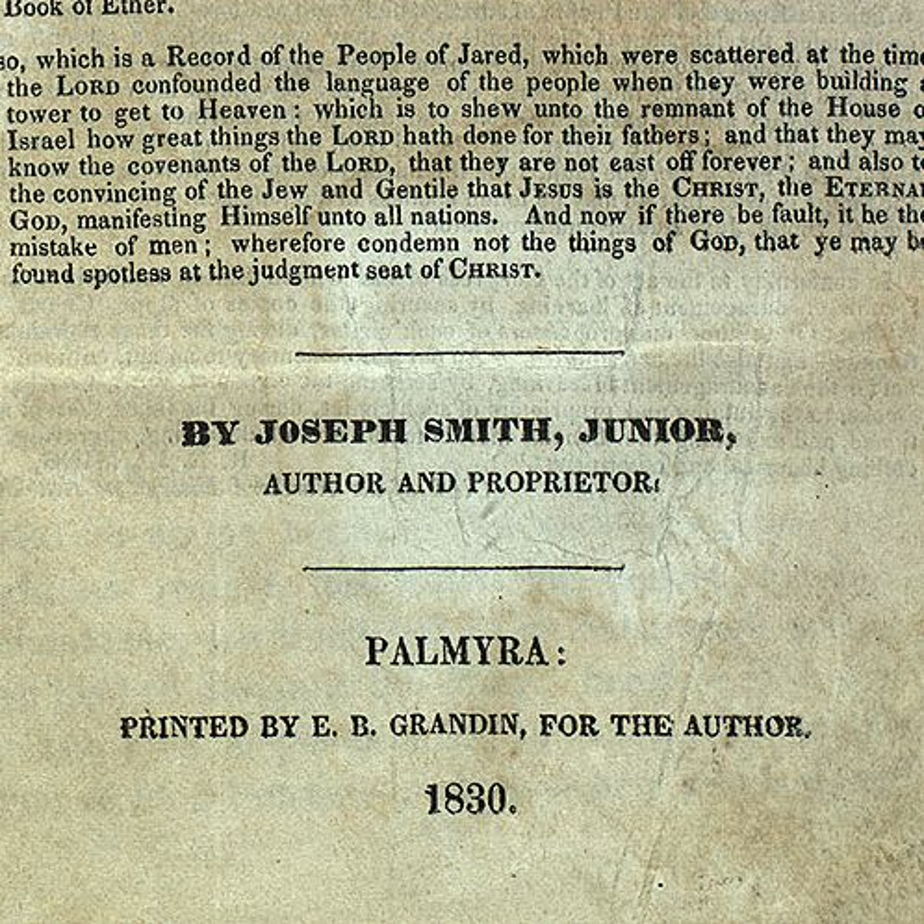 Was Joseph Smith the “Author” of the Book of Mormon? 507