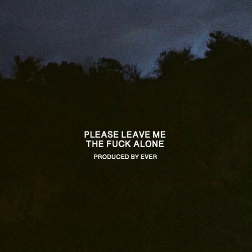 ever - PLEASE LEAVE ME THE FUCK ALONE (prod. ever)