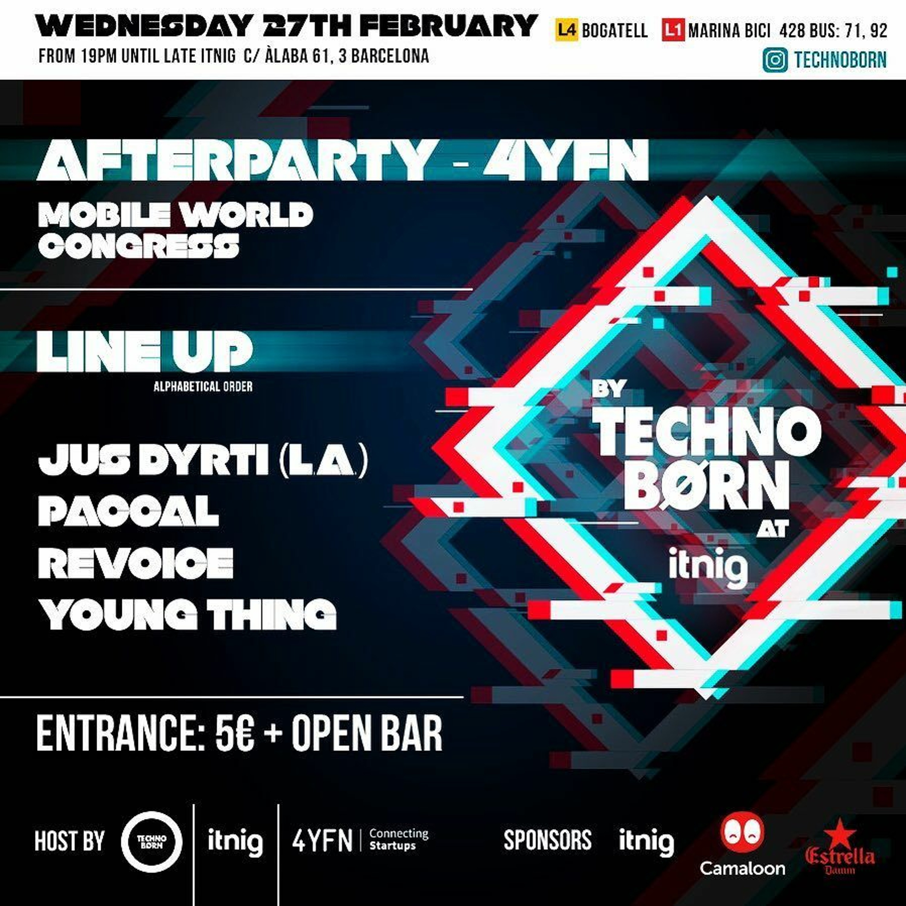 Technoborn LIVE from Barcelona | Original Groove on Subliminal Radio | Show 0003 | 27 February 2019 episode artwork