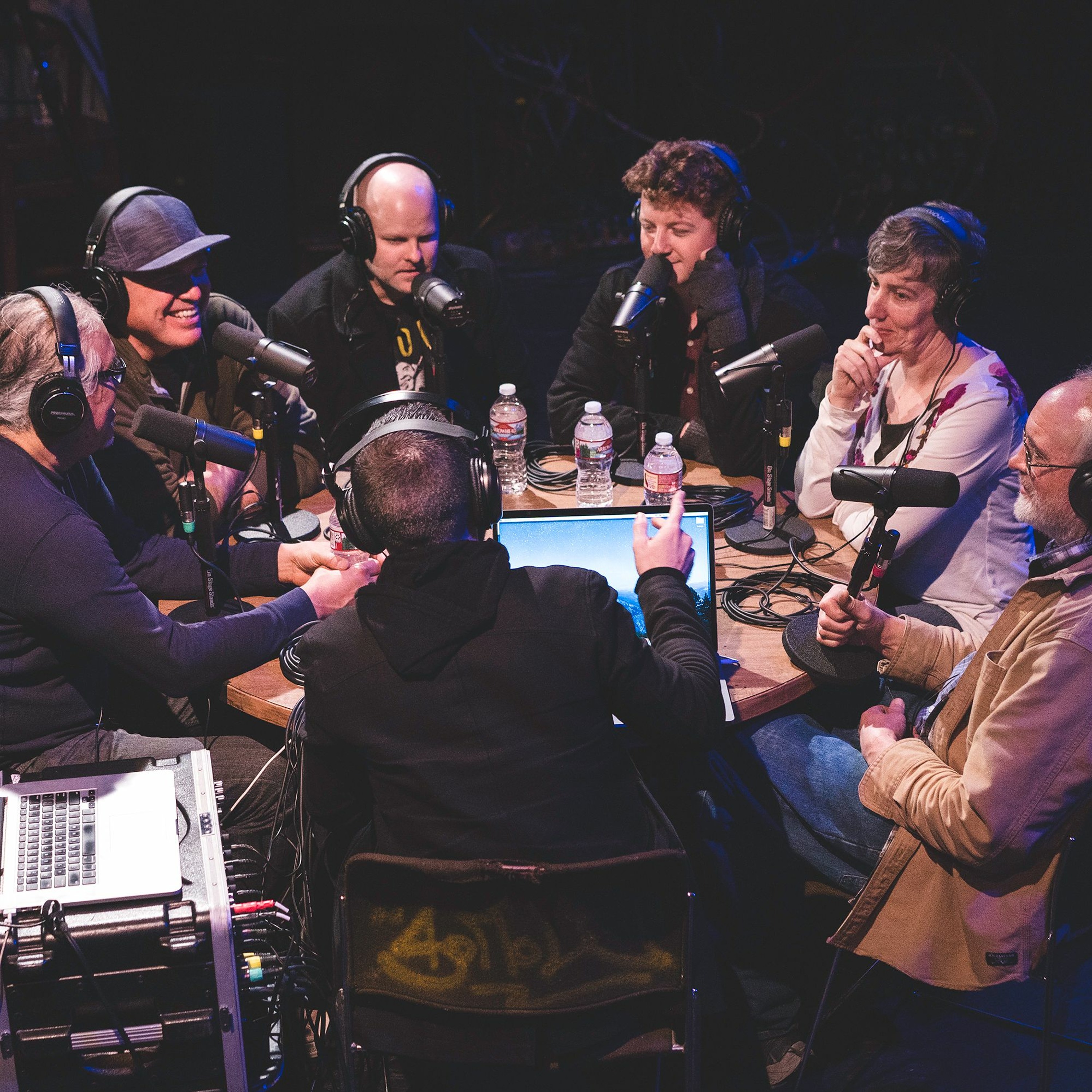 Onstage with Jim and Tom