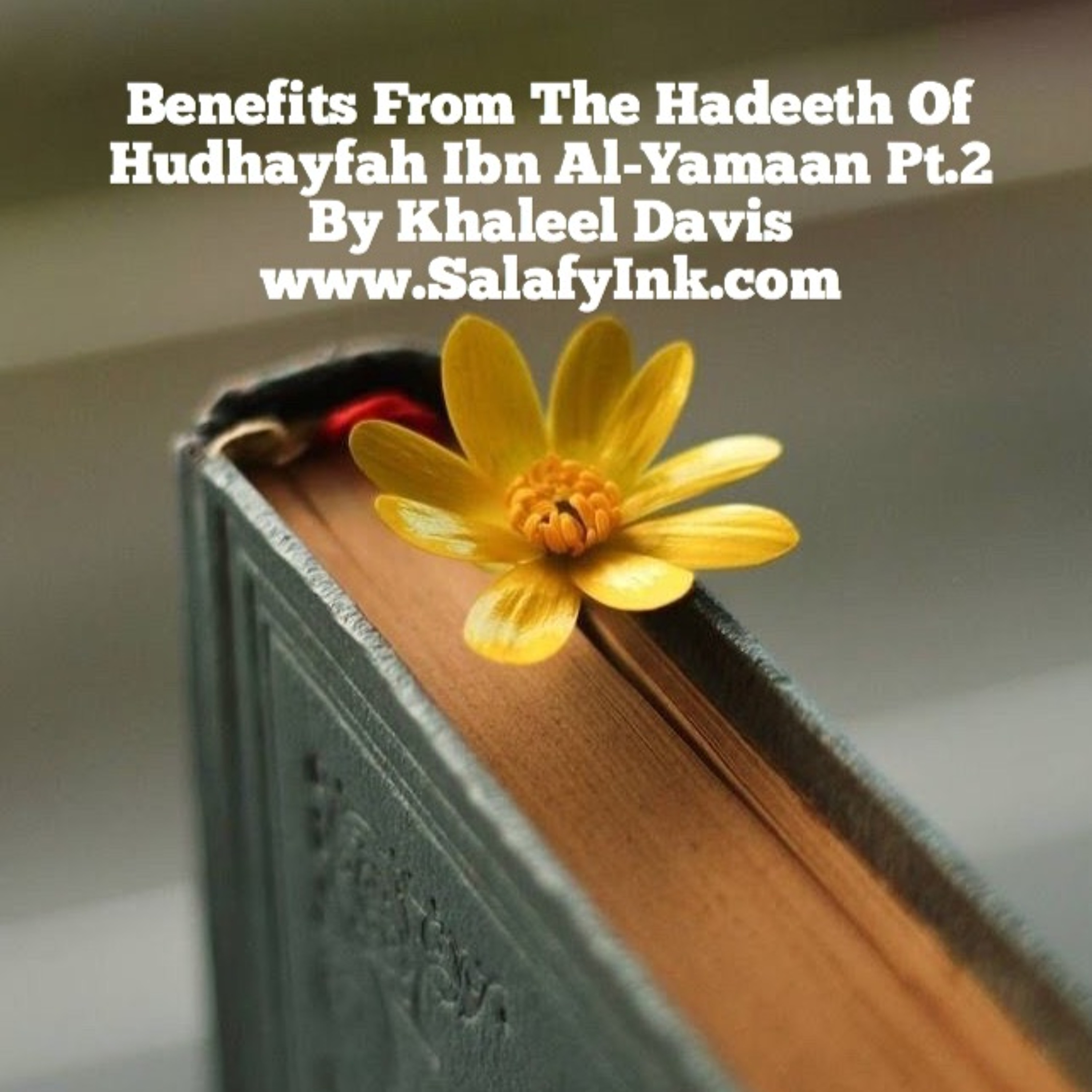 Benefits From The Hadeeth Of Hudhayfah Ibn Al-Yamaan Pt.2 By Khaleel Davis episode artwork