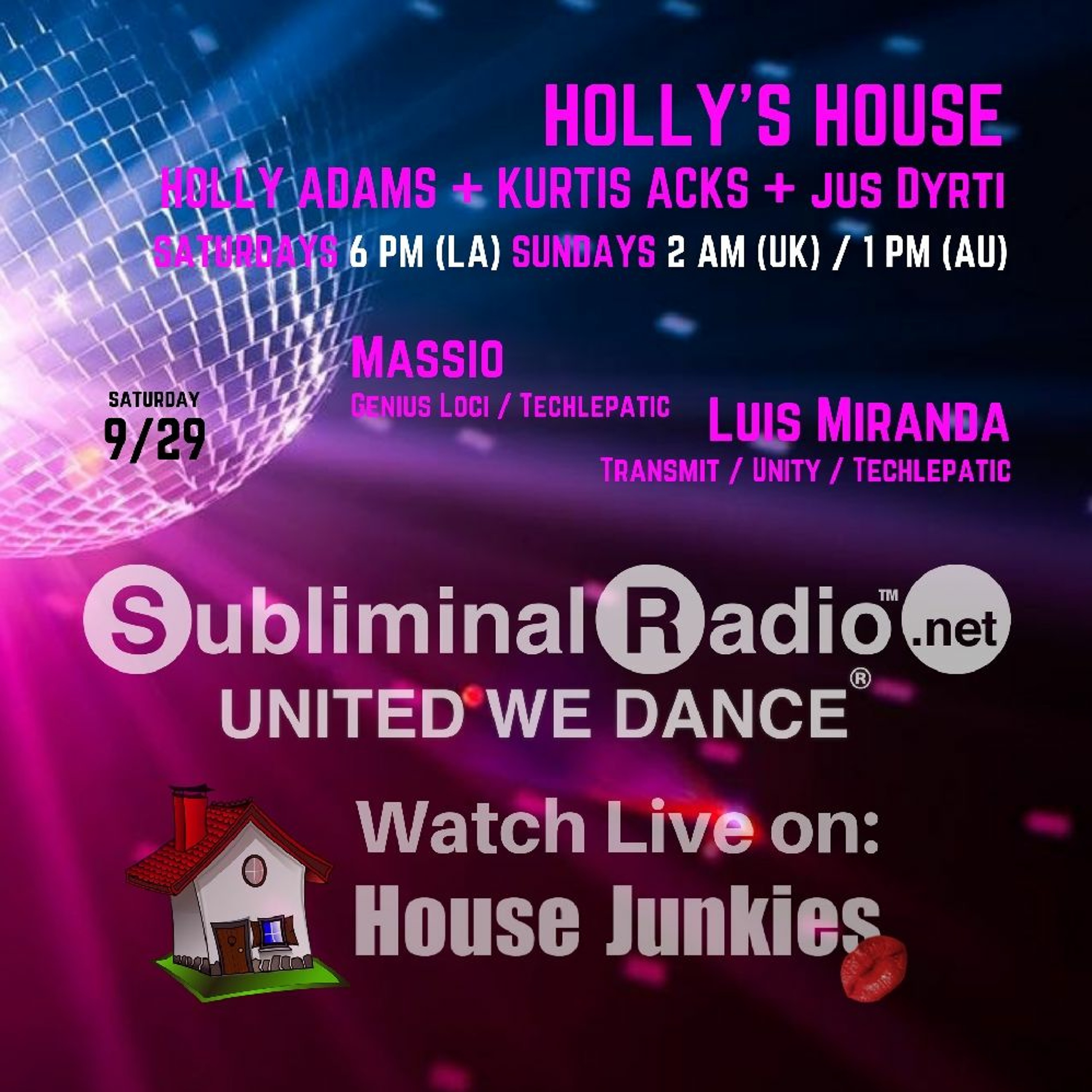 Massio and Luis Miranda | Holly's House on Subliminal Radio | Show 046 episode artwork