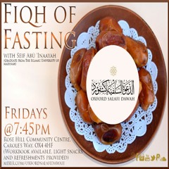1. Fiqh Of Fasting workshop