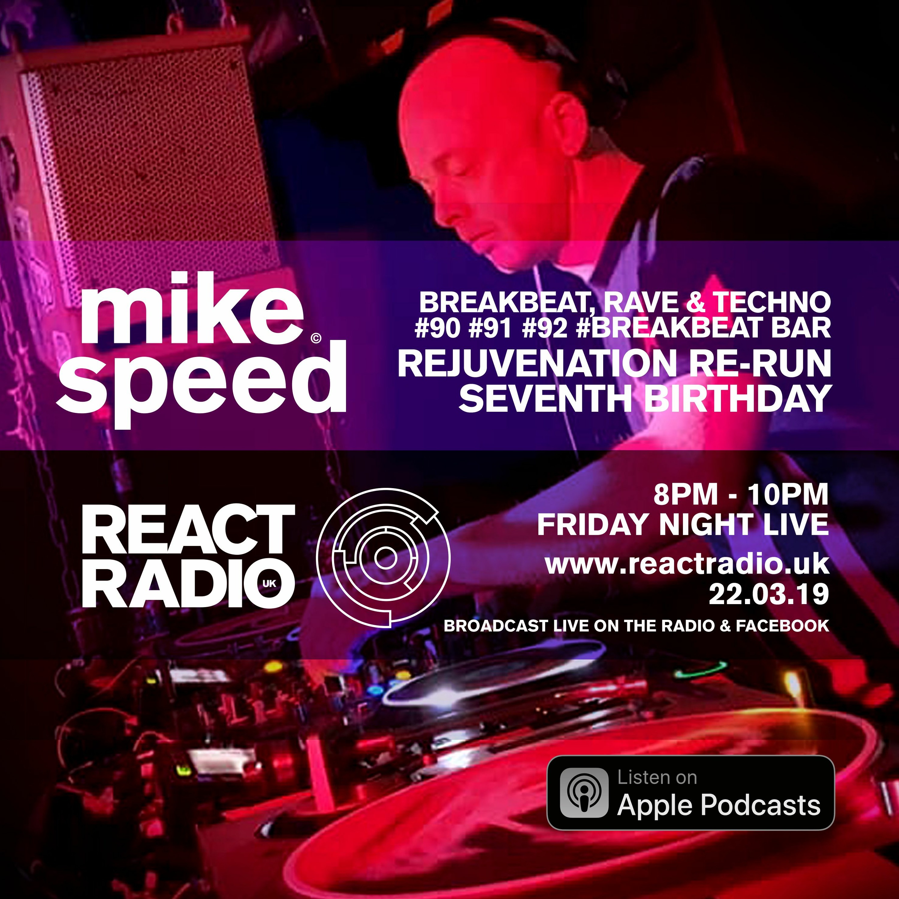 Mike Speed | React Radio UK Show | www.reactradio.uk | Underground & Oldskool Beats