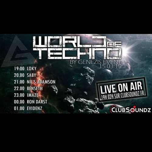 Nil's Adamson@radio Clubsoundz 15.03.19 World of Techno by Genezis