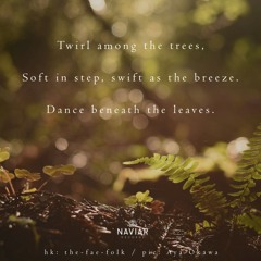 Beneath the leaves [ naviarhaiku273 - Twirl among the trees]