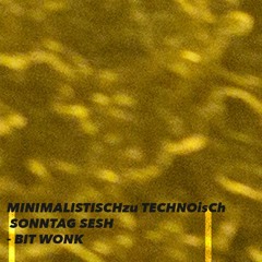 MINIMALISTISCHzu TECHNOisCh SONNTAG SESH- BIT WONK