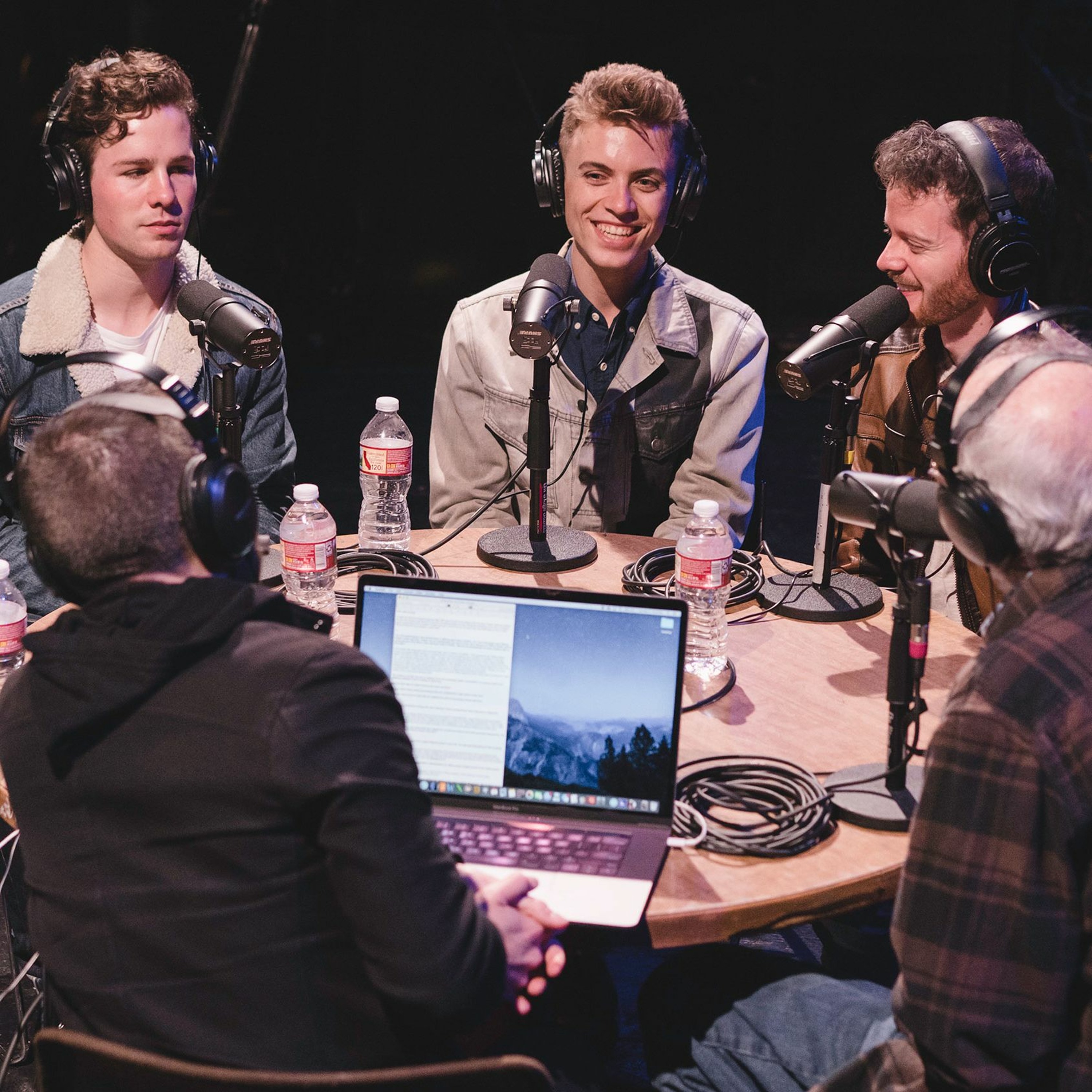 Onstage with Jim and Tom