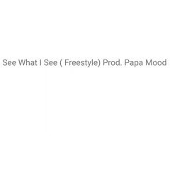 No'el- See What I See (Yall Niggaz) (Freestyle) Prod. Papa Mood