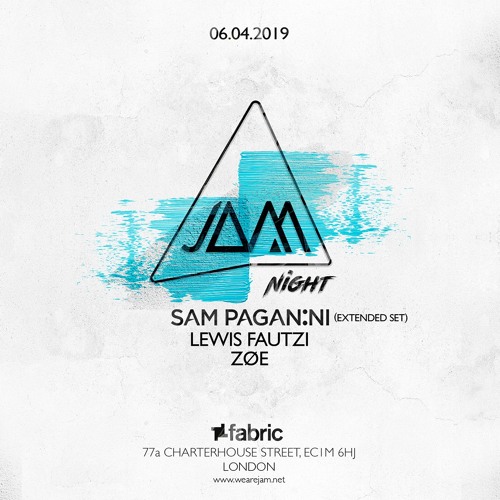 Sam Paganini At Fabric London (JAM Night April 6 2019)
