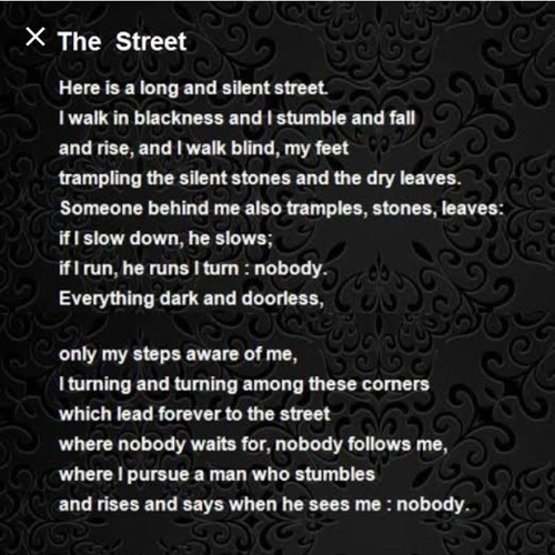 The Street By Octavio Paz By Zuzartlais