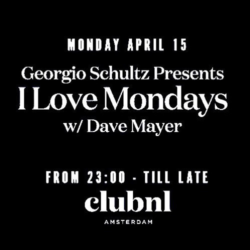 Dave Mayer DJ mix April 2019