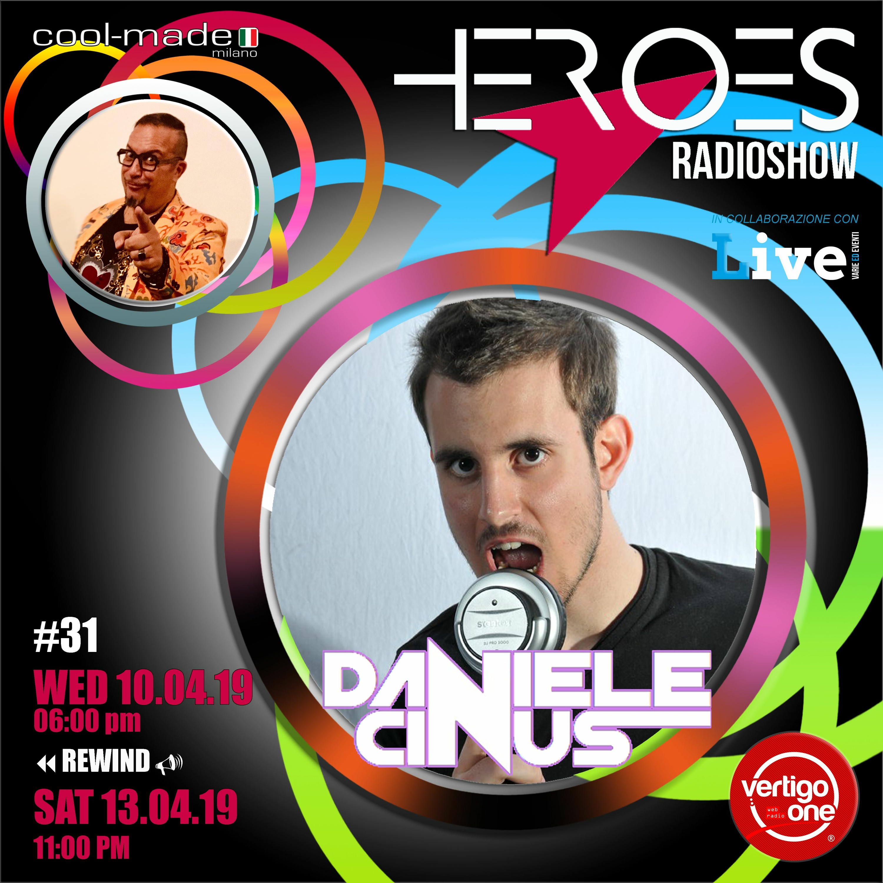 #31/2018-19> HEROES RadioShow - Special Guest DANIELE CINUS episode artwork