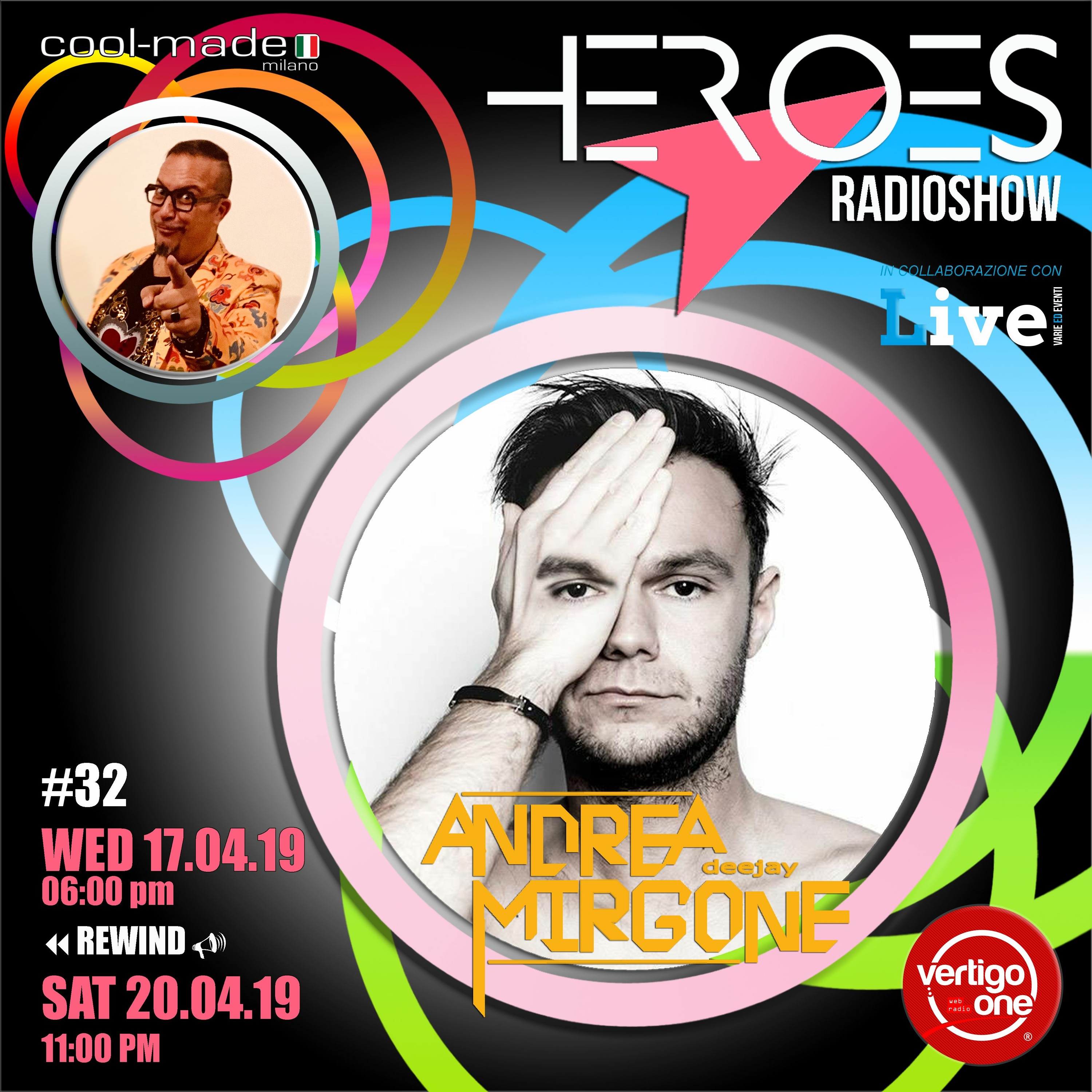 #32/2018-19> HEROES RadioShow - Special Guest ANDREA MIRGONE episode artwork