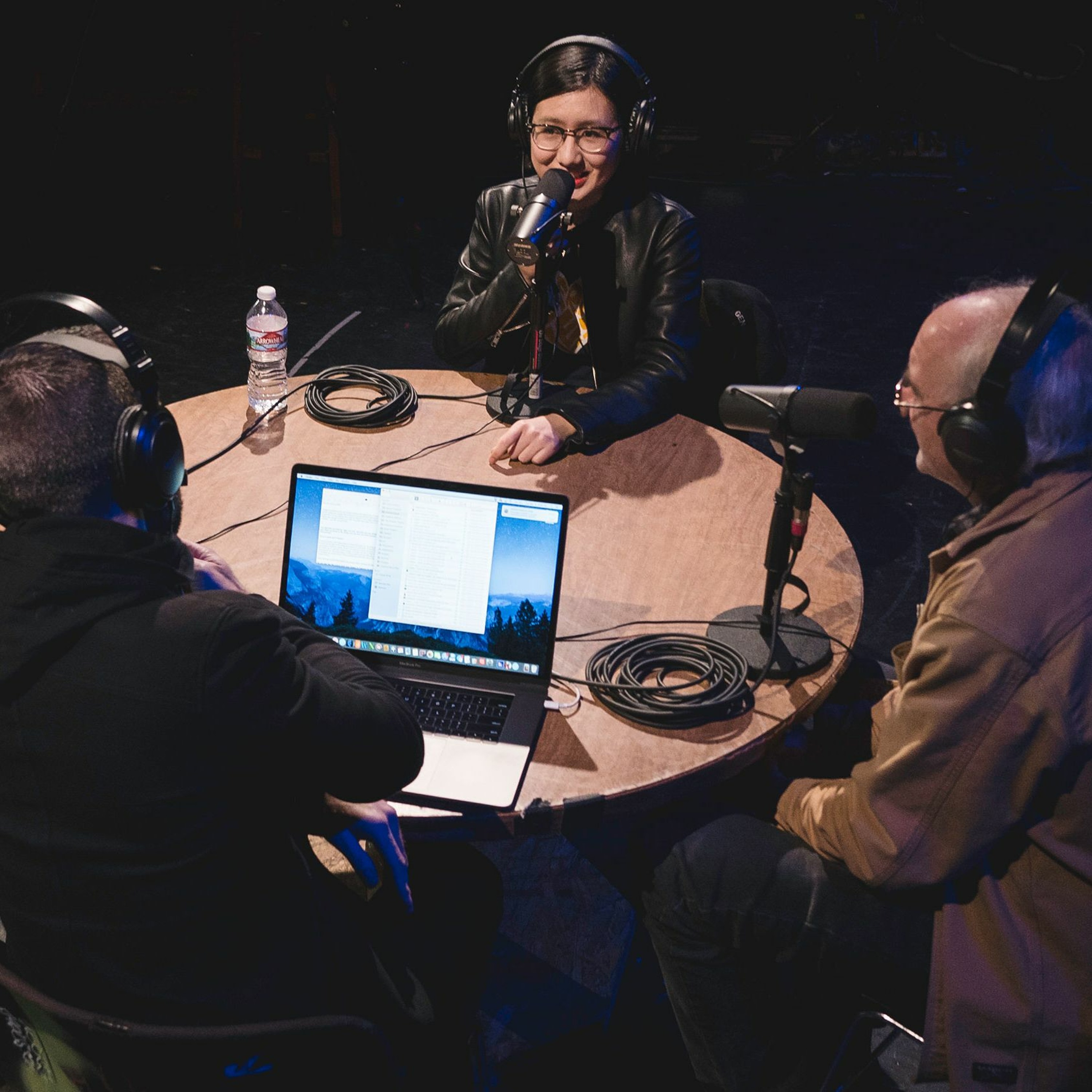 Onstage with Jim and Tom