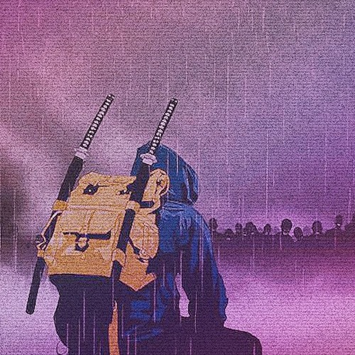 Samurai Afro Lofi Hip hop Aesthetic 90s - Lofi Hiphop - Posters and Art  Prints