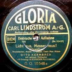 Licht aus Messer raus - Otto Kermbach - 1931