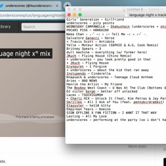 underscores' "language night x" mix