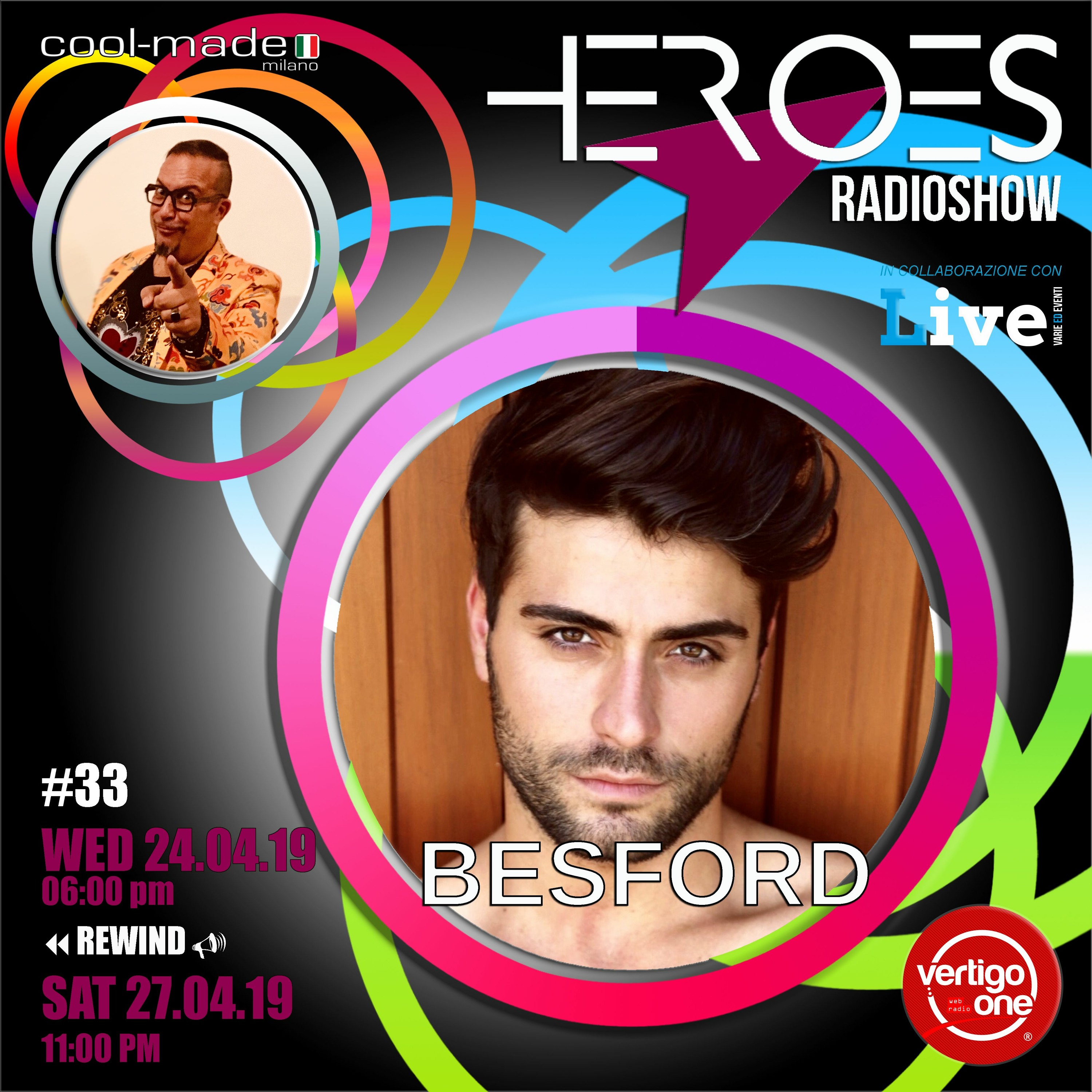 #33/2018-19> HEROES RadioShow - Special Guest BESFORD episode artwork