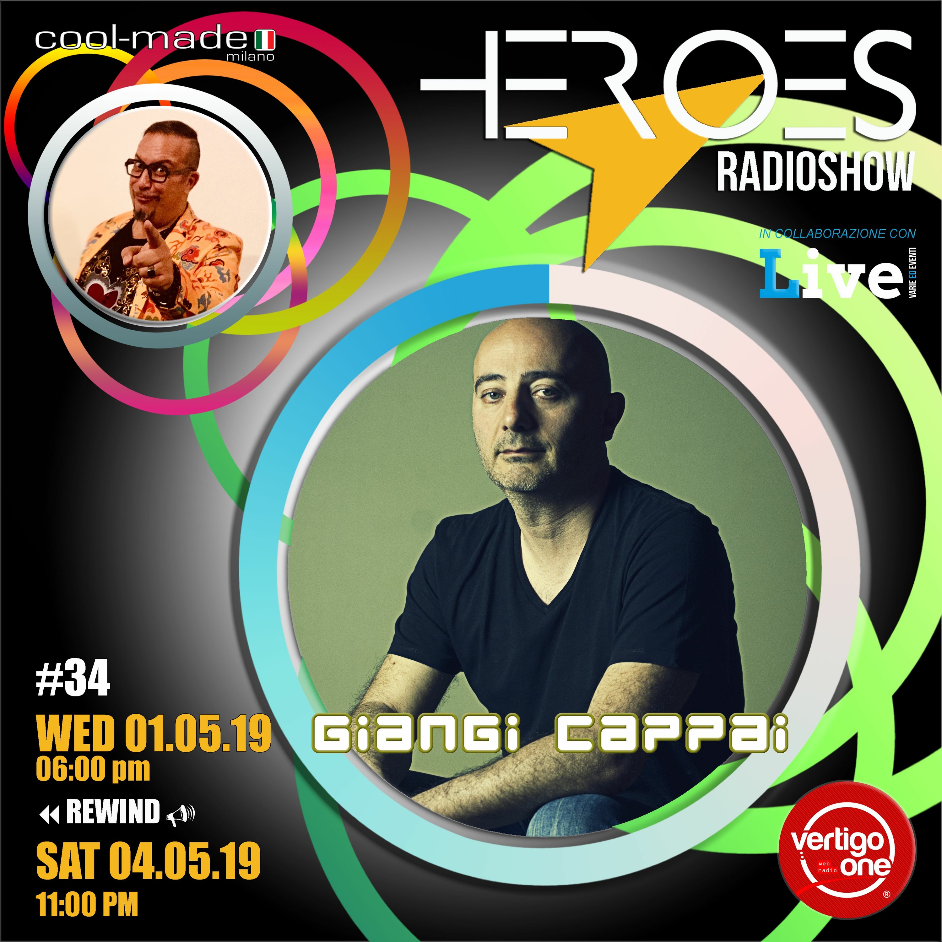 #34/2018-19> HEROES RadioShow - Special Guest GIANGI CAPPAI episode artwork