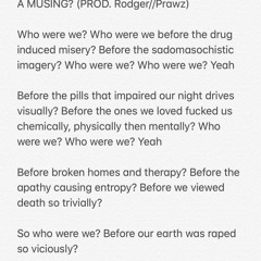 A MUSING? DEMO (PROD. RODGER//PRAWZ)