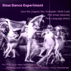 Live @ Slow Dance Experiment Sydney with Jono Ma, Phil Smart and Pink Language