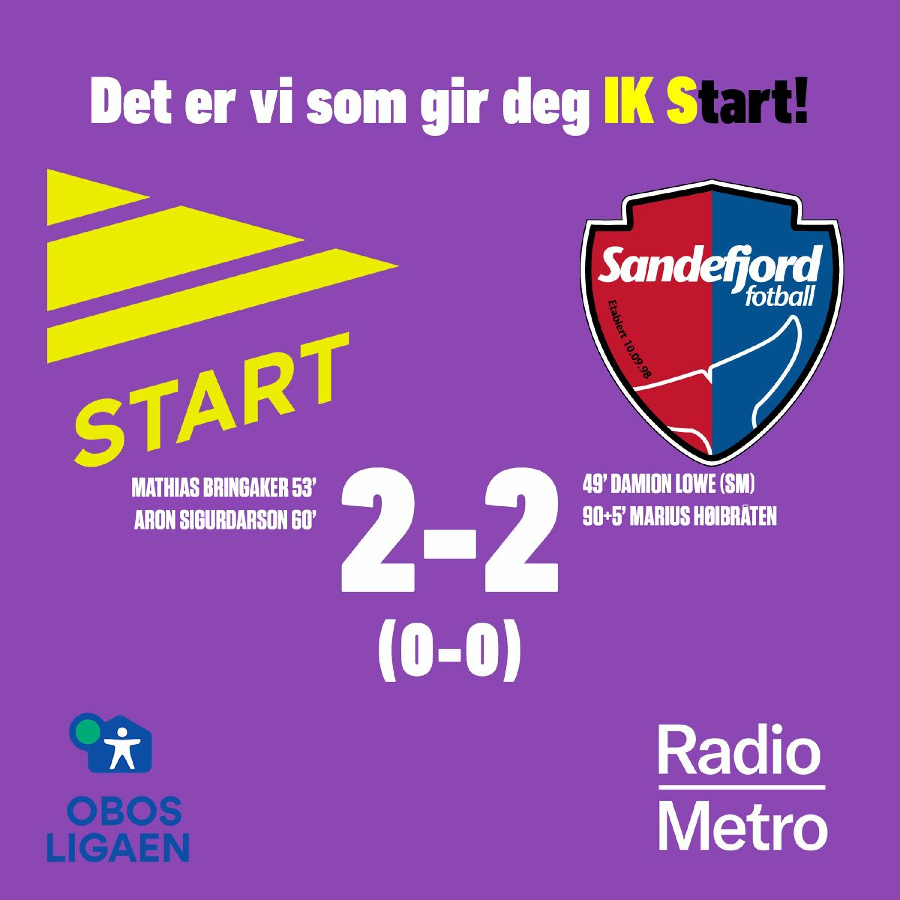 Start mot Sandefjord - Joey Hardarson Etter Kampen episode artwork
