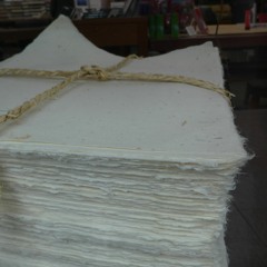 Bundled Japanese paper