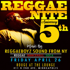 PARTY VIBZ 40 - REGGAE NITE 5TH ANNIVERSARY - LIVE IN MINNEAPOLIS