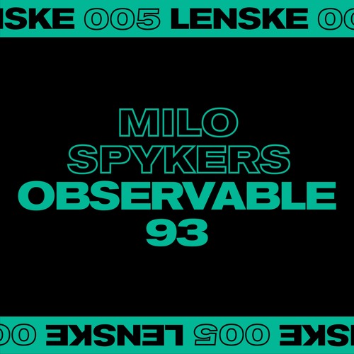 Milo Spykers - All You Need Is A Thought(Lenske005) SNIPPET