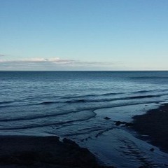 Isolated Piano Where The River Meets The Sea