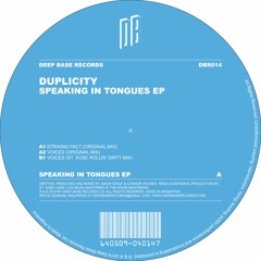Duplicity - Speaking In Tongues EP [DBR014]