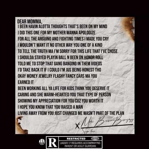 Mori Briscoe Ft. Brozayy- Dear Mommy