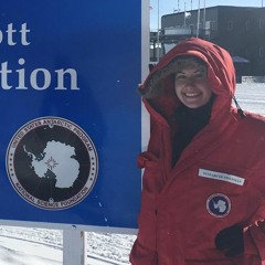 Liz Friedman, Jimmy O Yang  and the South Pole schwag.