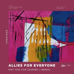 PREMIERE: Allies For Everyone - Not Too Far (Darien J Remix) [PolyPtych]