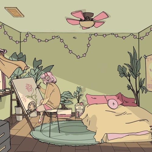 trivia: love - rm (bts) but it's a lazy saturday morning and you're just painting in your bedroom
