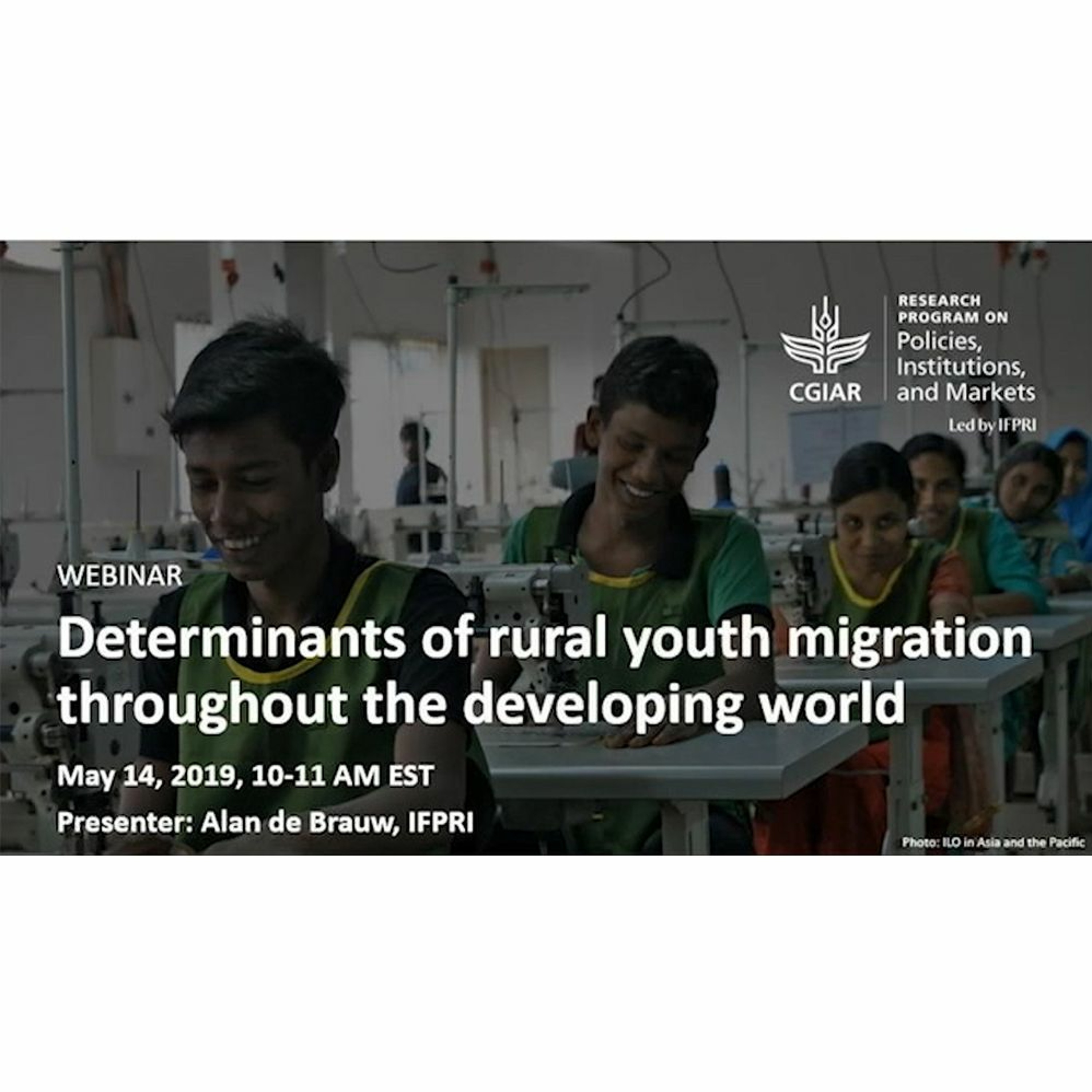 PIM Webinar: Determinants of rural youth migration throughout the developing world - 5/14/2019 episode artwork