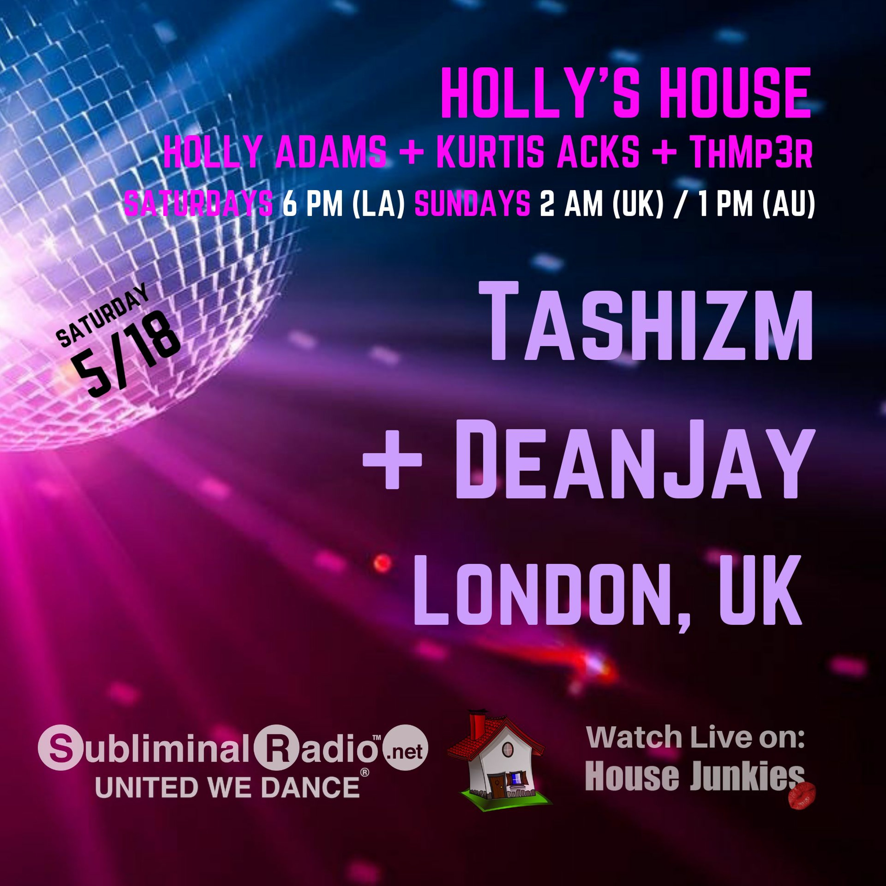 DeanJay | Holly's House on Subliminal Radio | Show 072 episode artwork