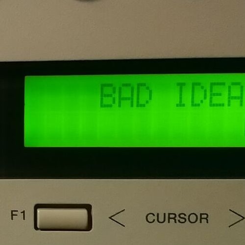bad idea.