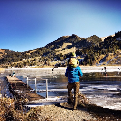 Frozen lake