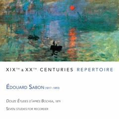 Romantic étude • Édouard Sabon (after Nicholas Charles Bochsa)