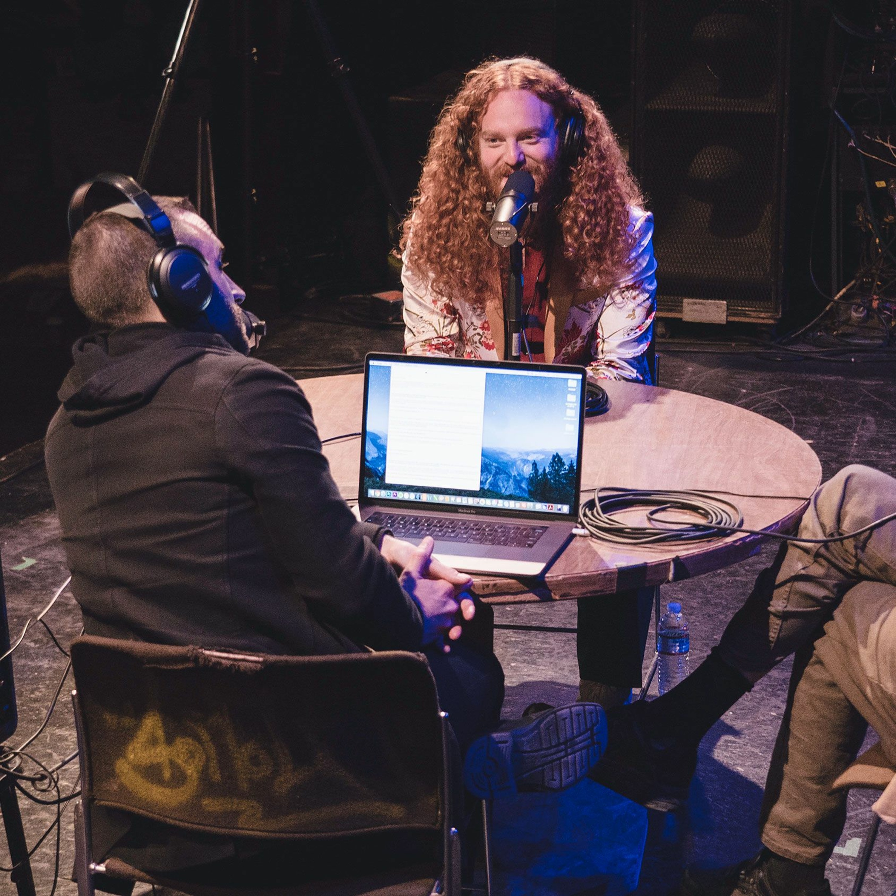 Onstage with Jim and Tom