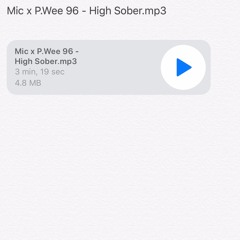 Mic X P.Wee 96 - High Sober