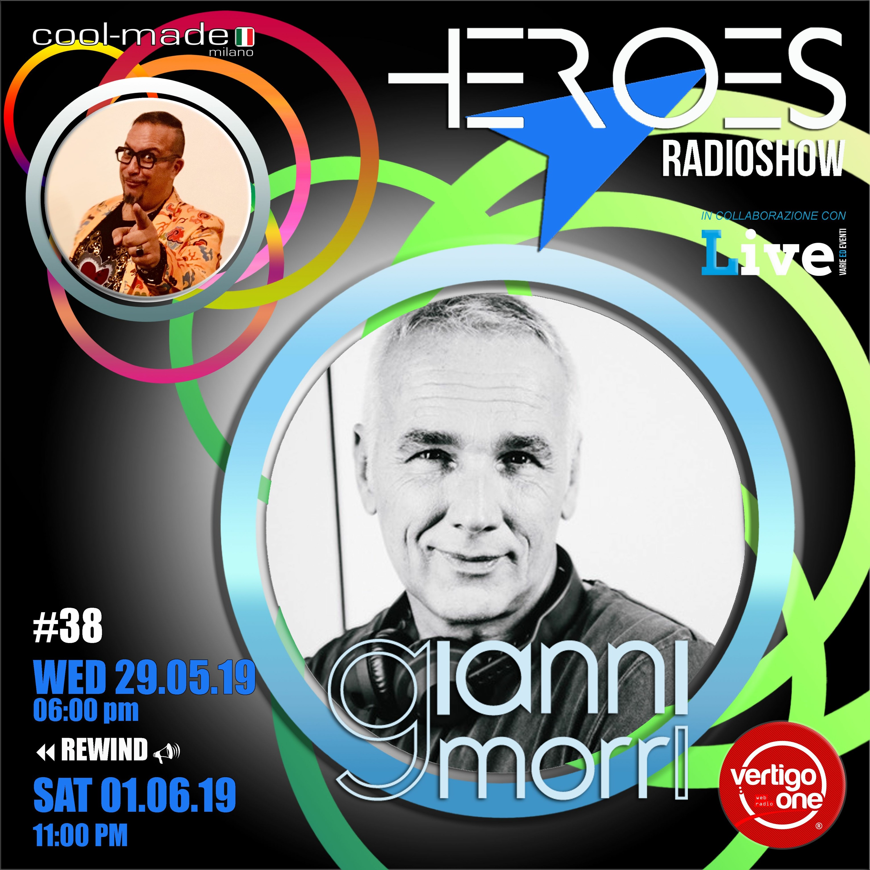 #38/2018-19> HEROES RadioShow - Special Guest GIANNI MORRI episode artwork