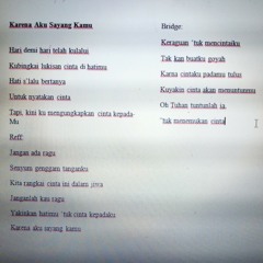 ~Karena Aku Sayang Kamu~ Lagu & lirik : Charles Rachma