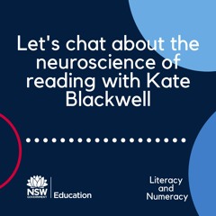 Let's chat about the neuroscience of reading with Kate Blackwell